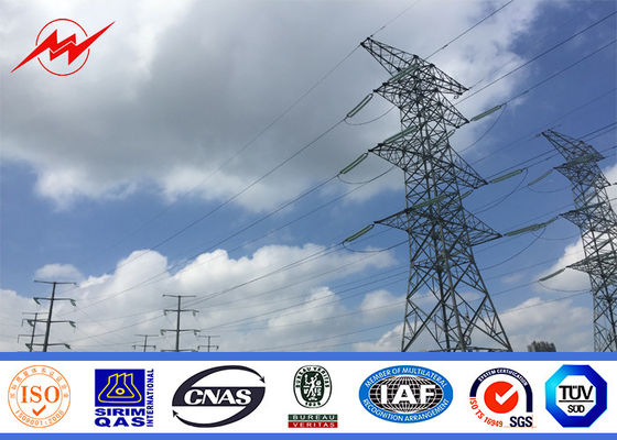 11M 300daN ইস্পাত ইউটিলিটি মেরু Gr65 উপাদান 69KV পাওয়ার ডিস্ট্রিবিউশন জন্য