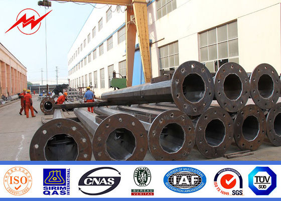 50 মি পেইন্টিং উচ্চ মাপের মেরু ক্রীড়া কেন্দ্র উত্তোলন সিস্টেম সঙ্গে আলো