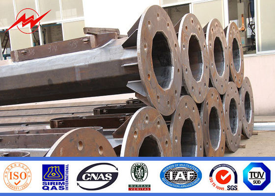 50 মি পেইন্টিং উচ্চ মাপের মেরু ক্রীড়া কেন্দ্র উত্তোলন সিস্টেম সঙ্গে আলো