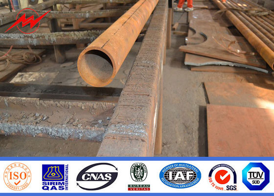 পার্ক আলো জন্য 11 মি একক আর্ম গরম ডুব galvanized ইস্পাত মেরু