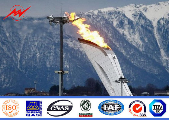 উত্তোলন সিস্টেমের সাথে 45 মি ফুটবল স্টেডিয়াম উচ্চ মস্তিষ্কে মেরু আলো