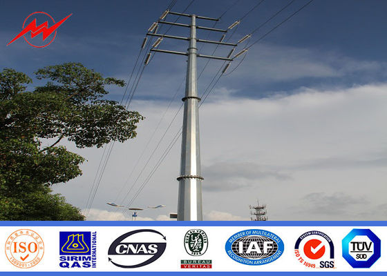 Cheapest telecom tower Steel Utility Pole for 120kv overheadline project