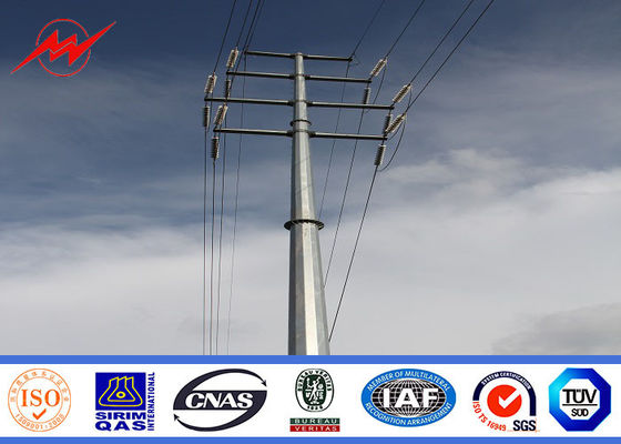 Cheapest telecom tower Steel Utility Pole for 120kv overheadline project