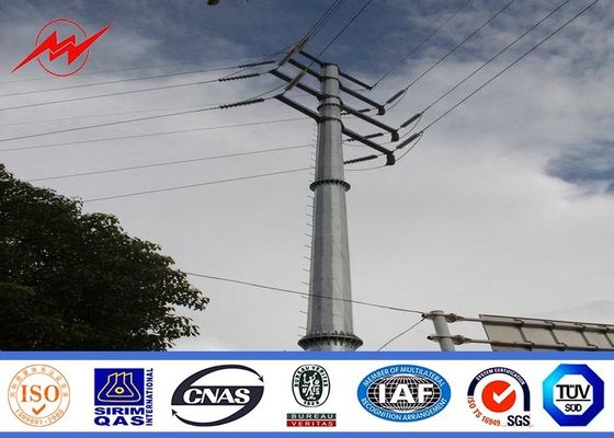 132KV medium voltage electrical power pole for over headline project