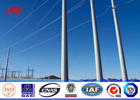 Q345 butrial type electric power pole 2.75mm for 110kv power distribution power substation