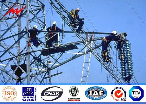 Gr50 material 2.5mm electric power pole distribution structures for transmission line