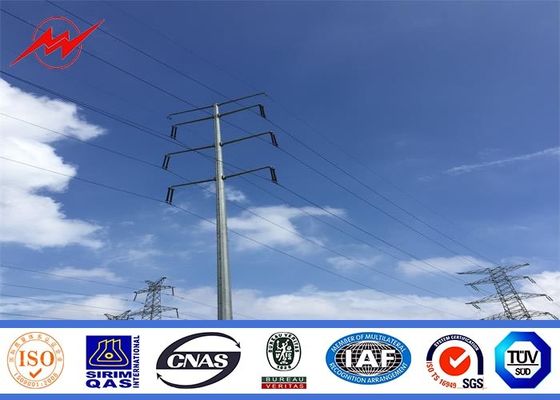 Round tapered galvanization electrical power pole for transmission pole
