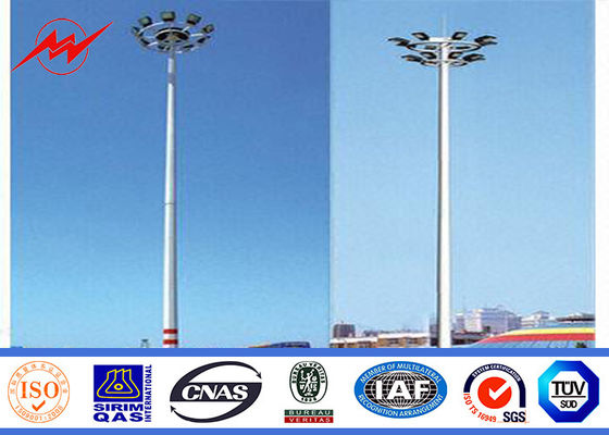 Round Power pole 110KV energy High Mast Pole steel metal Material