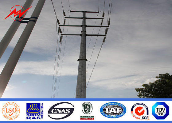 10kv-220kv tapered Steel Utility Pole electric power pole for transmission