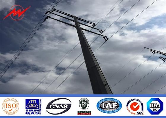 Polygonal Electrical Power Pole for 110KV Medium Voltage Transmission
