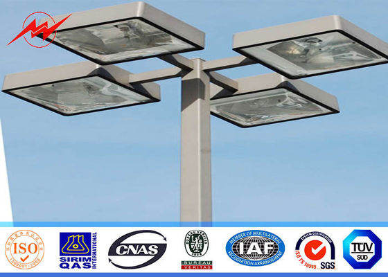 Airport 30M HDG High Mast Pole with double lantern panel for 100 square meters stadium lighting