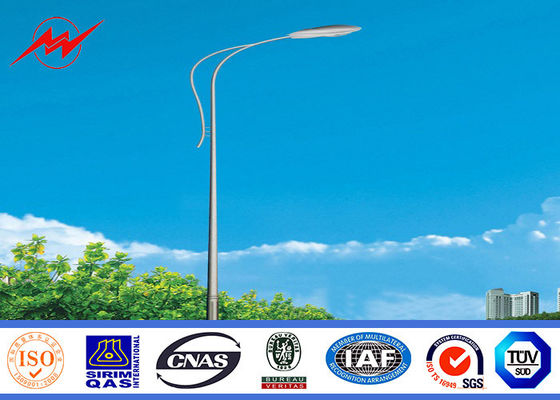 Durable 4w 1.72m Street Garden Light Poles With Hot Dip Galvanization