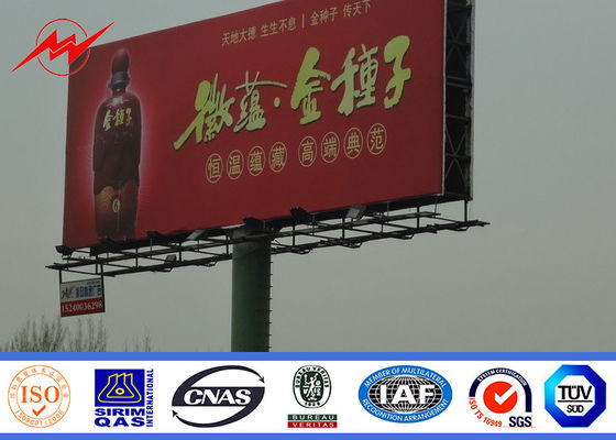 10mm Commercial Digital Steel structure Outdoor Billboard Advertising P16 With LED Screen