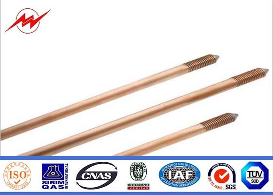 CE UL467 Custom Copper Ground Rod Good Conductivity Used In The Grounding Device
