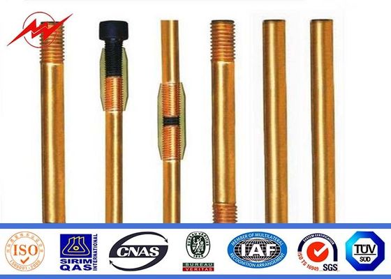 CE UL467 Custom Copper Ground Rod Good Conductivity Used In The Grounding Device