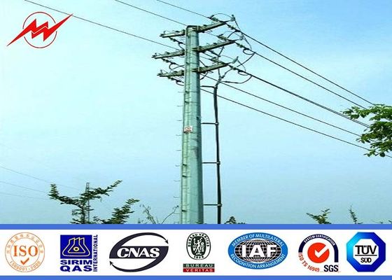133kv 10m Transmission Line Electrical Power Pole For Steel Pole Tower