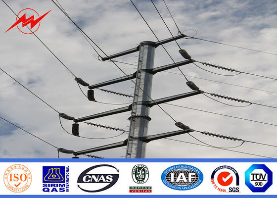 12m 800 Dan Electrical Power Pole For 33kv Transmission Line Project