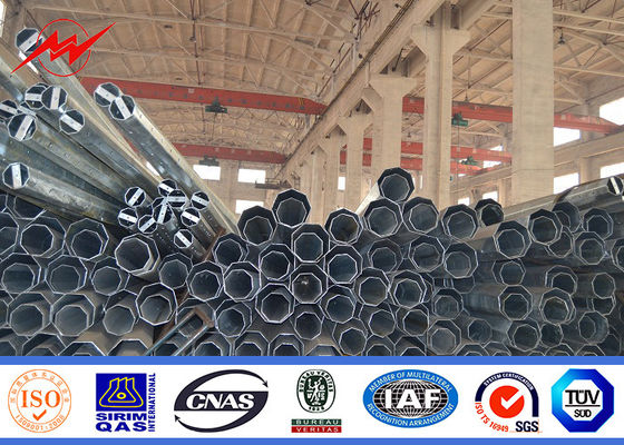 Africa 10m 500 Dan Electric Power Pole Steel Utility Poles Powder Coating