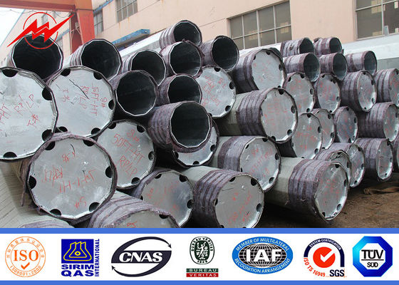 AWS D1.1 16m 15KN Street Lighting Poles For Power Transmission
