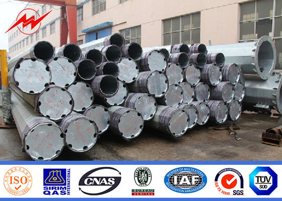 AWS D1.1 16m 15KN Street Lighting Poles For Power Transmission