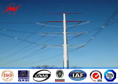 গরম ডপ গ্যালভানাইজড 60 ফুট দৈর্ঘ্য 70 ফুট 90 ফুট ইস্পাত মেরু বিদ্যুৎ বিতরণের জন্য