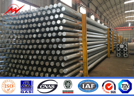 Electrical Power Distribution Steel Power Pole Galvanized 12m ASTM A123 Q345