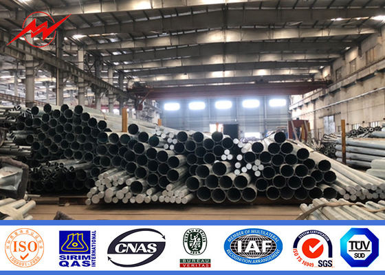 হট ডপ গ্যালভানাইজড অষ্টাঙ্গিক বৈদ্যুতিক শক্তি মেরু উচ্চতা এবং আকৃতি কাস্টমাইজযোগ্য সঙ্গে