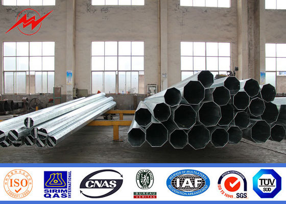 Tubular / Lattice Electrical Power Pole High Voltage Line Steel Transmission Poles