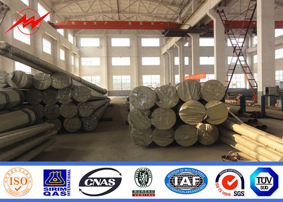 Bitumen Electric Power Pole For Power Distribution 1mm - 36mm Wall Thickness