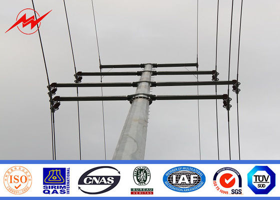 Lattice Tubular Steel Pole / Traffic Light Pole For Overhead Line Project , 10kv~550kv