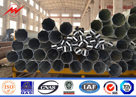 66KV / 132KV / 220KV Hot Dip Galvanized Steel Electric Power Transmission Line Pole