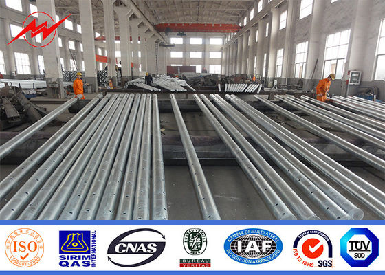 1mm - 30mm Thickness Electrical Steel Utility Pole For Power Distribution Line Project