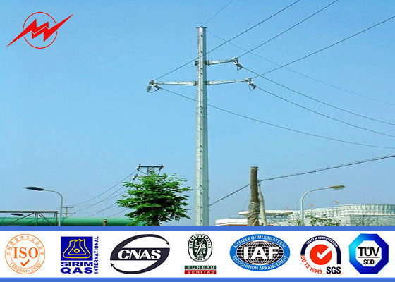1250Dan Steel Eleactrical Power Pole for 110kv cables +/-2% tolerance