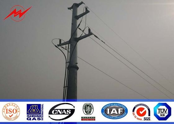 132KV Metal Transmission Line Electrical Power Poles 50 years warrenty