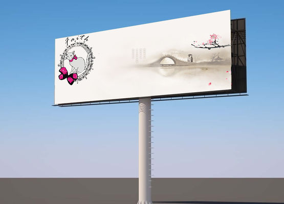 Outdoor Cold Rolled Steel Outdoor Billboard Advertising With Galvanization