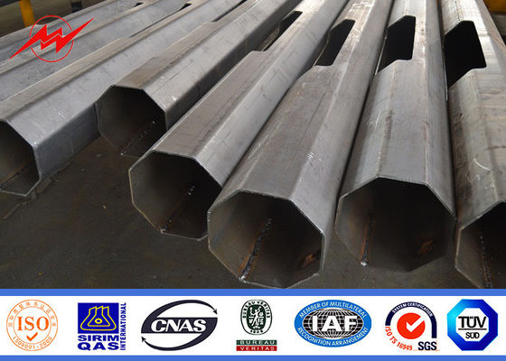 বিখ্যাত প্রজেক্ট গরম ডুব galvanized মেটাল লাইট মেরু, হোয়াইট লেপ হাল্কা ইস্পাত মেরু