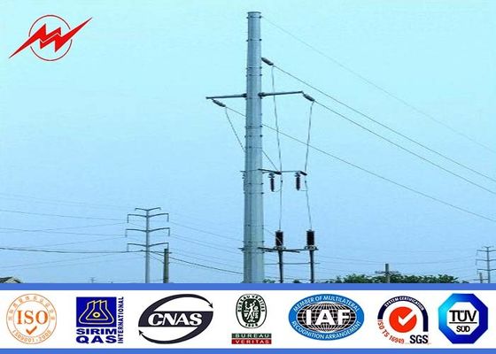 33kv Transmission Line Electrical Power Pole For Steel Pole Tower