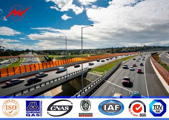 ডাবল বাঁকা আর্ম সঙ্গে হট ডিপ Galvanized খালেদার রাস্তার আলোর দোলক 5M 8M