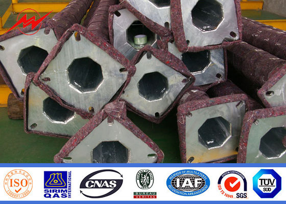 বিখ্যাত প্রজেক্ট গরম ডুব galvanized মেটাল লাইট মেরু, হোয়াইট লেপ হাল্কা ইস্পাত মেরু