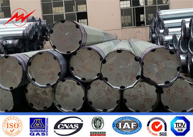 10kV হট ডুব galvanized বৈদ্যুতিক শক্তি ট্রান্সমিশন লাইন / নলাকার ইস্পাত মেরু