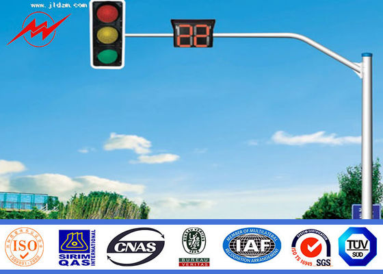 ইস্পাত IP65 6m ট্র্যাফিক হাল্কা মেরু, বাস স্ট্রিট আলোর মেরু