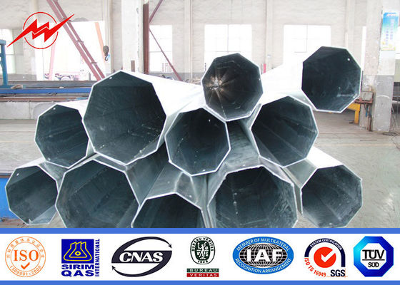 ASTM A572 বিদ্যুত ট্রান্সমিশন লাইন জন্য Galvanized বৈদ্যুতিক স্টিল নলাকার মেরু