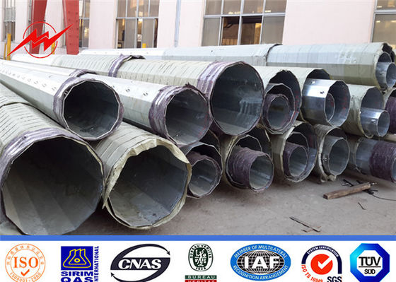 Galvanization 25M উচ্চ মস্ত টাওয়ার চক্রের উন্নত পার্শ্ব টিউবুলার স্টিল Monopole যোগাযোগ টাওয়ার