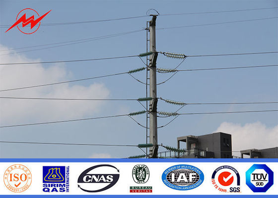 বহিরাগত 80ft 69kv ধাতু ইস্পাত বিদ্যুৎ সাবস্টেশন ইস্পাত ইউটিলিটি মেরু মস্ত জাঙ্কিত গঠন সঙ্গে