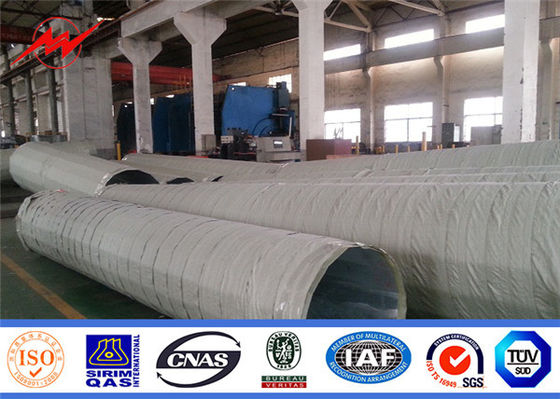 পাওয়ার আনুষাঙ্গিক জন্য ক্রস আর্ম সঙ্গে পেশাগত Q235 ইস্পাত বৈদ্যুতিক শক্তি মেরু