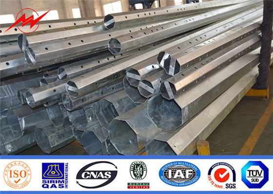 স্পিন Prestressed কংক্রিট বৈদ্যুতিক মেরু Galvanization ট্রান্সমিশন লাইন ইস্পাত মেরু বিতরণ