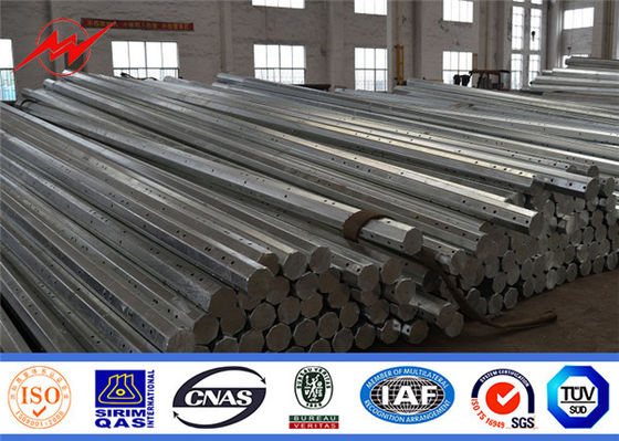 স্পিন Prestressed কংক্রিট বৈদ্যুতিক মেরু Galvanization ট্রান্সমিশন লাইন ইস্পাত মেরু বিতরণ