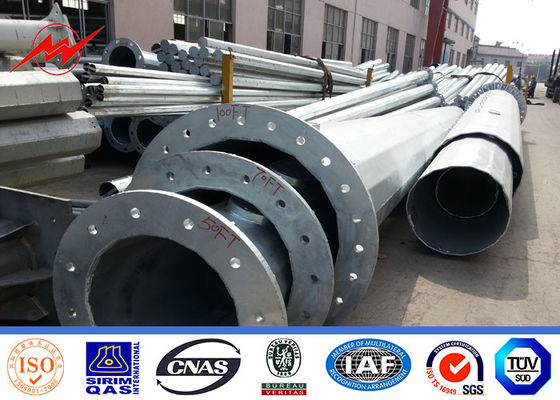 স্পিন Prestressed কংক্রিট বৈদ্যুতিক মেরু Galvanization ট্রান্সমিশন লাইন ইস্পাত মেরু বিতরণ