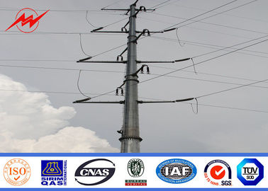 বৈদ্যুতিক গরম ডিপ Galvanized ইস্পাত মেরু, Anticorrosive পাওয়ার লাইন মেরু