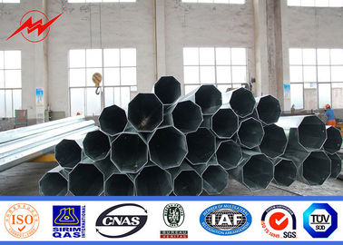 বৈদ্যুতিক গরম ডিপ Galvanized ইস্পাত মেরু, Anticorrosive পাওয়ার লাইন মেরু